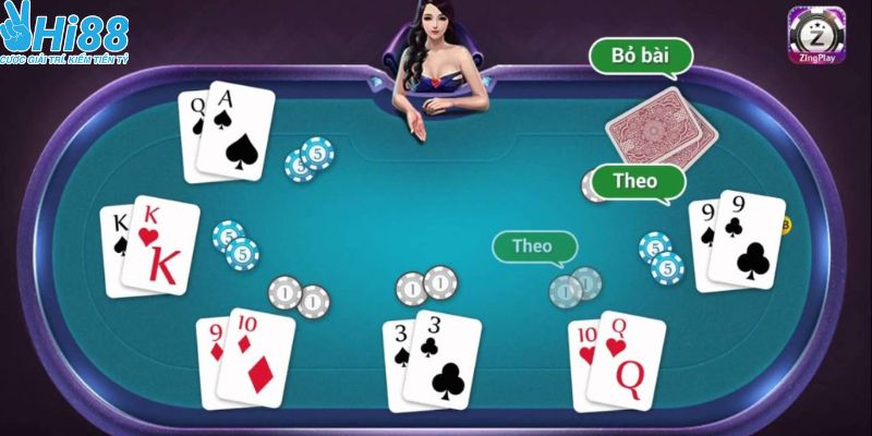 Các kịch bản xuất hiện trong game Poker